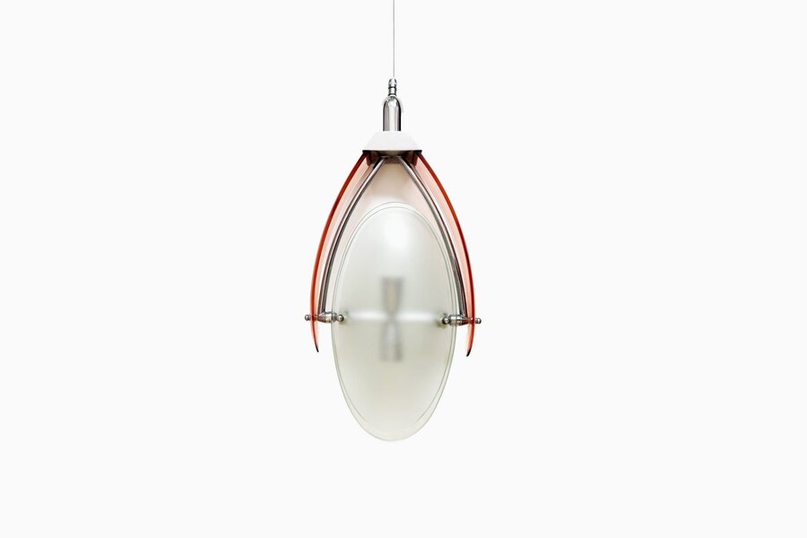 Attributed To Cristal Arte – Glass Pendant Mid 20th Century