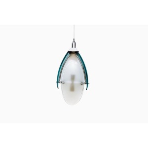 Attributed To Cristal Arte – Glass Pendant, Mid 20th Century