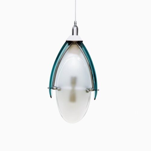 Attributed To Cristal Arte – Glass Pendant, Mid 20th Century