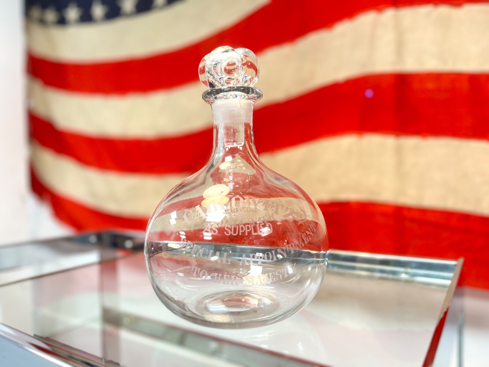 Carlowitz, Antique Glass Flagon/Decanter