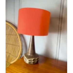 Ceramic Table Lamp Designed By Marianne Stark For Michael Andersen From The 1960s. Vintage Table Lamp, Mid Century Lamp Base, Mcm Decor