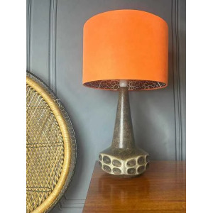 Ceramic Table Lamp Designed By Marianne Stark For Michael Andersen From The 1960s. Vintage Table Lamp, Mid Century Lamp Base, Mcm Decor