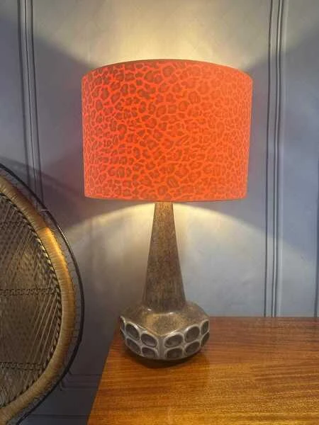 Ceramic Table Lamp Designed By Marianne Stark For Michael Andersen From The 1960s. Vintage Table Lamp, Mid Century Lamp Base, Mcm Decor