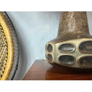 Ceramic Table Lamp Designed By Marianne Stark For Michael Andersen From The 1960s. Vintage Table Lamp, Mid Century Lamp Base, Mcm Decor
