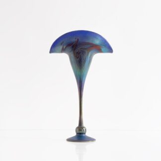 Charles Lotton Stunning Iridescent Blue Vase