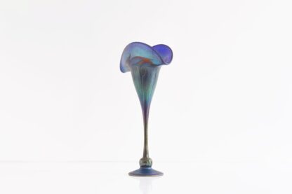 Charles Lotton Stunning Iridescent Blue Vase