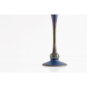 Charles Lotton Stunning Iridescent Blue Vase