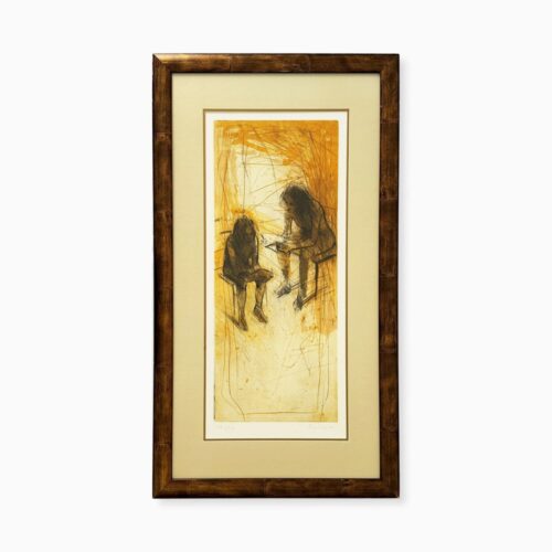 Christophe Hohler - Original Litograph "The readers" — FORTY ONE LANE