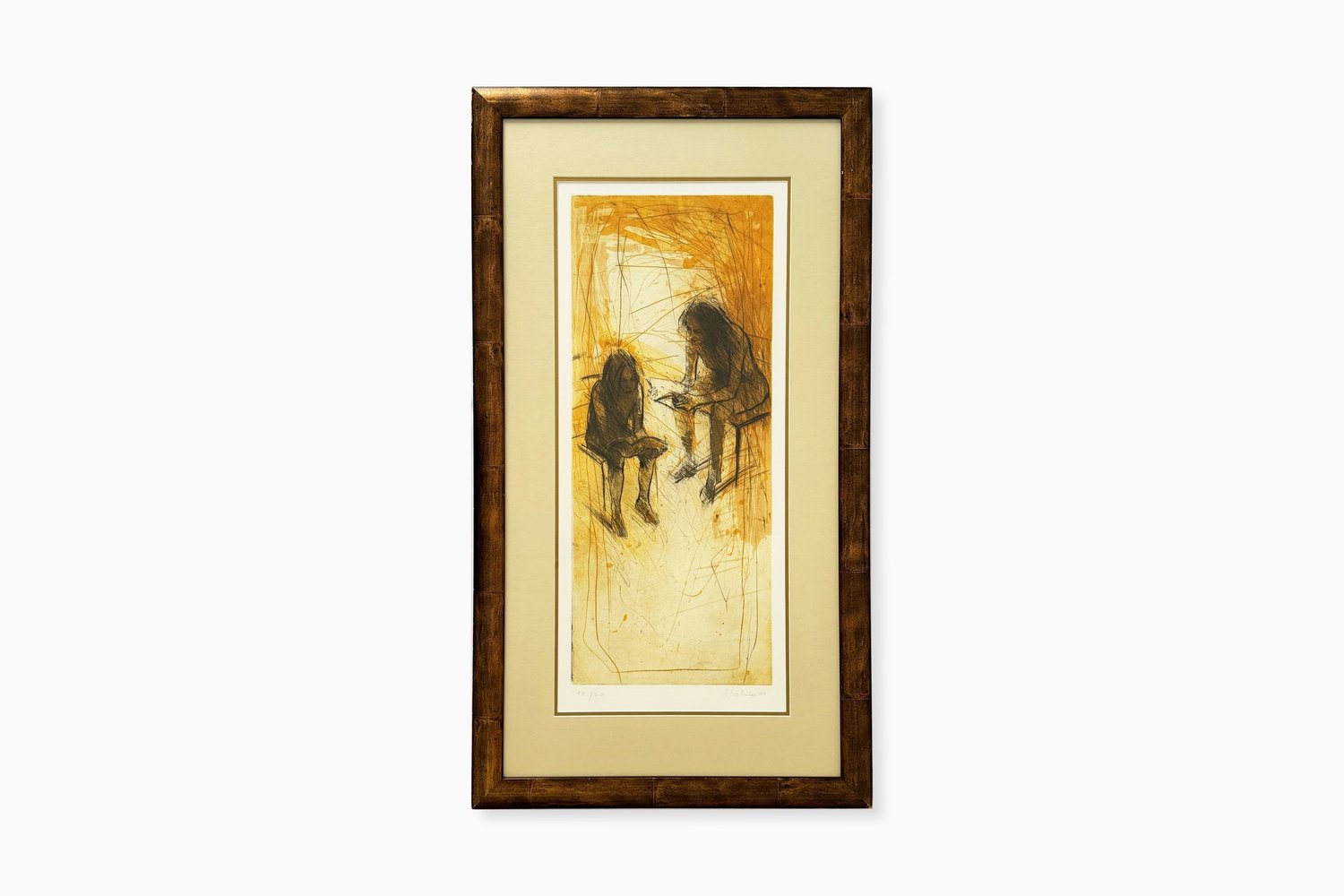 Christophe Hohler - Original Litograph "The readers" — FORTY ONE LANE