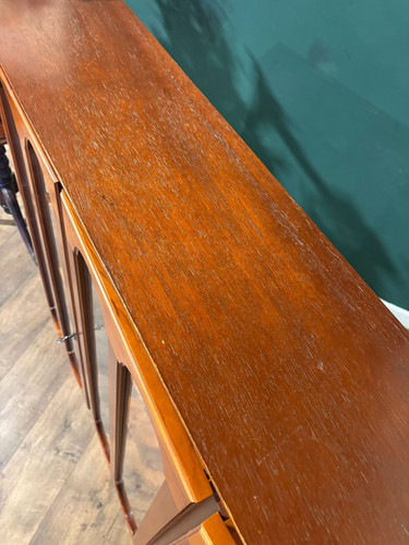 Contemporary Mahogany Glazed 3 Door Glazed Bookcase