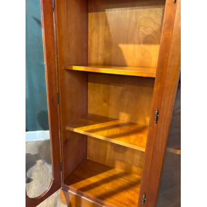 Contemporary Mahogany Glazed 3 Door Glazed Bookcase