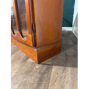 Contemporary Mahogany Glazed 3 Door Glazed Bookcase