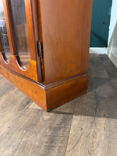 Contemporary Mahogany Glazed 3 Door Glazed Bookcase