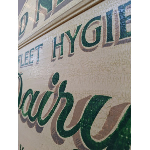 Early 20th Century Hand Painted Trade Sign/Delivery Cart Door