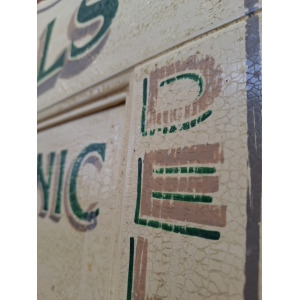 Early 20th Century Hand Painted Trade Sign/Delivery Cart Door