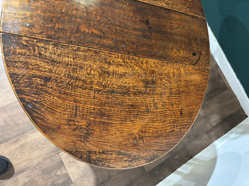 Early Georgian Oak Drop Leaf Gateleg Table