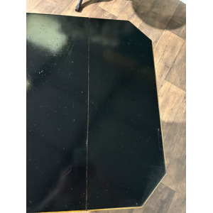 Edwardian Ebony Drop Leaf Side Table