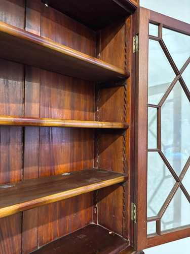 Edwardian Inlaid Bureau Bookcase