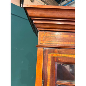Edwardian Inlaid Bureau Bookcase