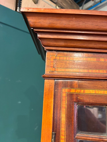Edwardian Inlaid Bureau Bookcase
