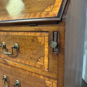Edwardian Inlaid Bureau Bookcase