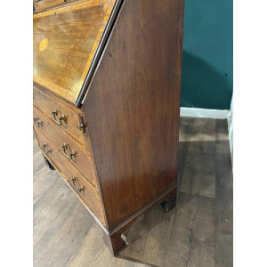 Edwardian Inlaid Bureau Bookcase