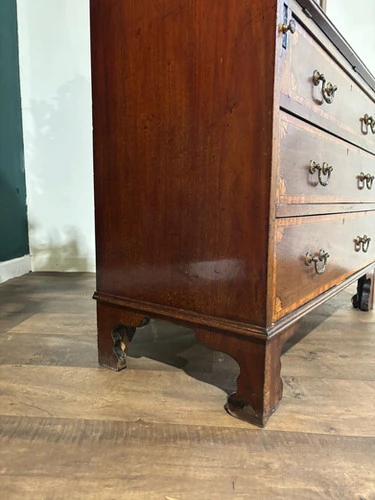 Edwardian Inlaid Bureau Bookcase