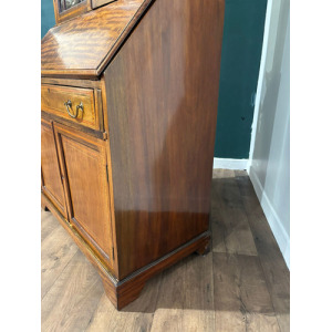 Edwardian Inlaid Bureau Bookcase