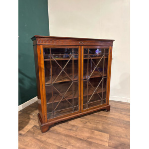 Edwardian Mahogany Astral Glazed Bookcase / Display Cabinet