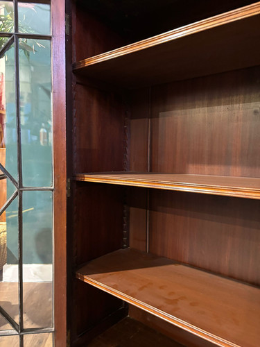 Edwardian Mahogany Astral Glazed Bookcase / Display Cabinet