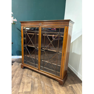 Edwardian Mahogany Astral Glazed Bookcase / Display Cabinet