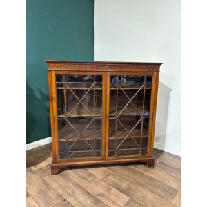Edwardian Mahogany Astral Glazed Bookcase / Display Cabinet