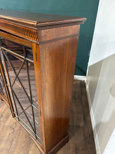Edwardian Mahogany Astral Glazed Bookcase / Display Cabinet