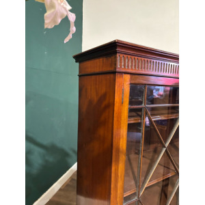 Edwardian Mahogany Astral Glazed Bookcase / Display Cabinet