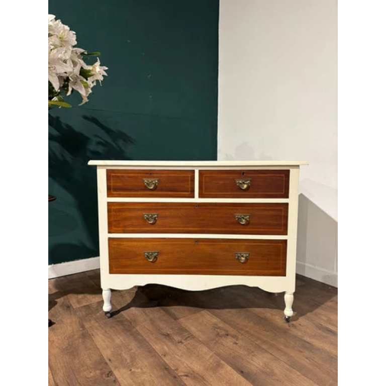 Edwardian Mahogany Upcycled Chest Of Drawers
