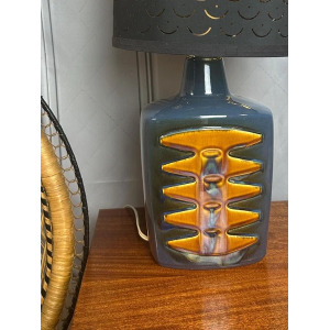 Einar Johansen Stentoj Soholm Blue Table Lamp 1022, Danish Design Desk Lamp, Vintage Design, 1960s, Mid Century Decor