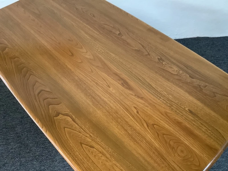 Ercol Aldeburgh Refectory Dining Table In Light Elm.
