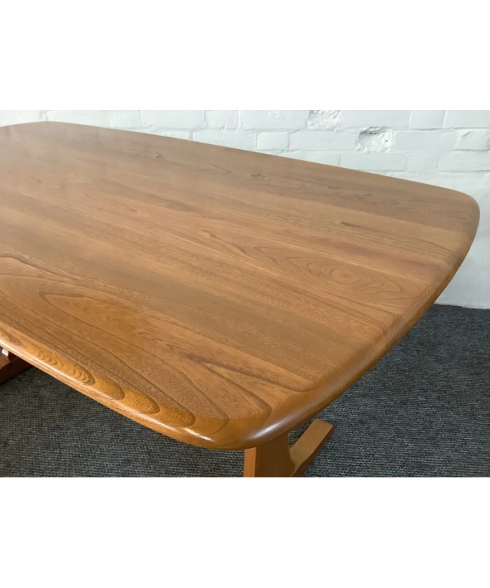 Ercol Aldeburgh Refectory Dining Table In Light Elm.