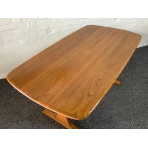 Ercol Aldeburgh Refectory Dining Table In Light Elm.