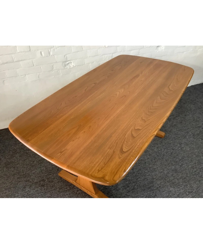 Ercol Aldeburgh Refectory Dining Table In Light Elm.