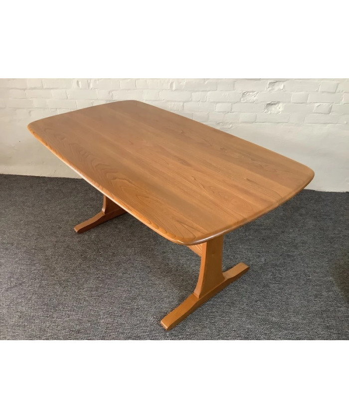 Ercol Aldeburgh Refectory Dining Table In Light Elm.