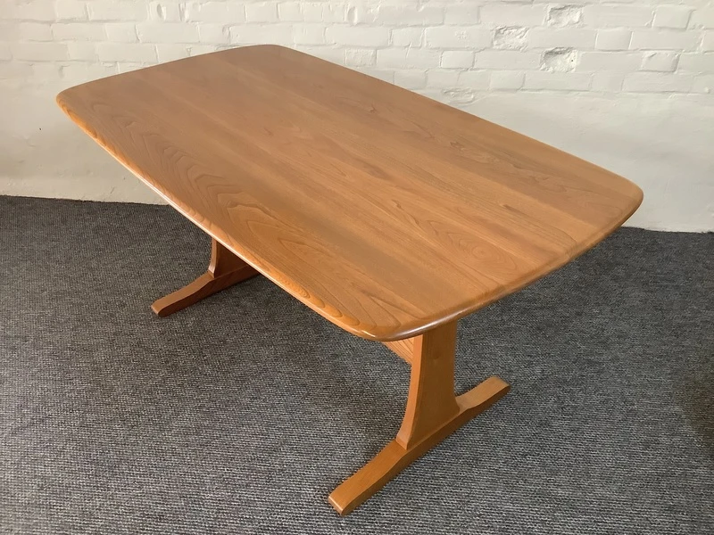 Ercol Aldeburgh Refectory Dining Table In Light Elm.