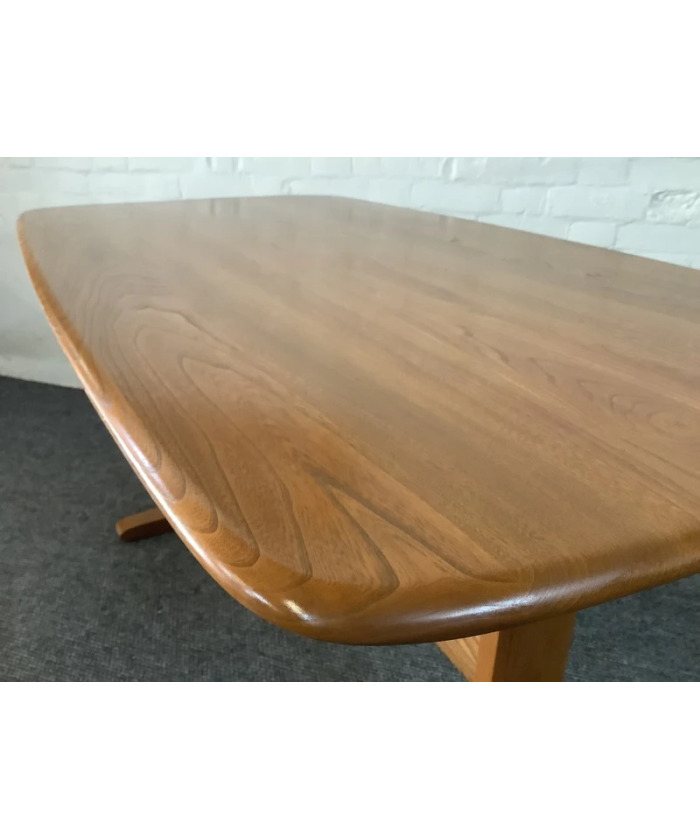 Ercol Aldeburgh Refectory Dining Table In Light Elm.