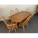 Ercol Aldeburgh Refectory Dining Table In Light Elm.