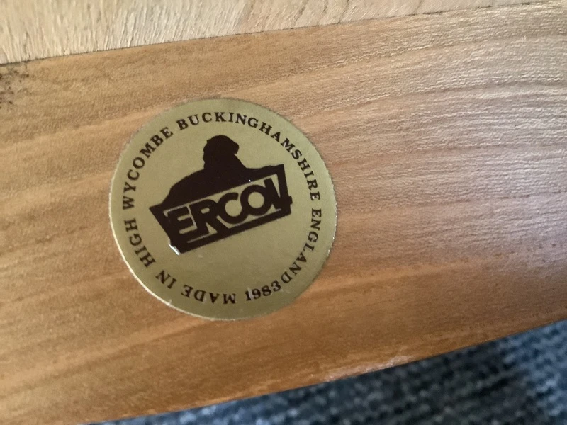 Ercol Aldeburgh Refectory Dining Table In Light Elm.