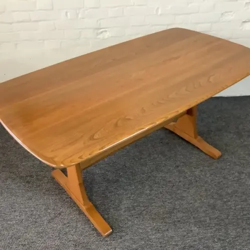 Ercol Aldeburgh Refectory Dining Table In Light Elm.