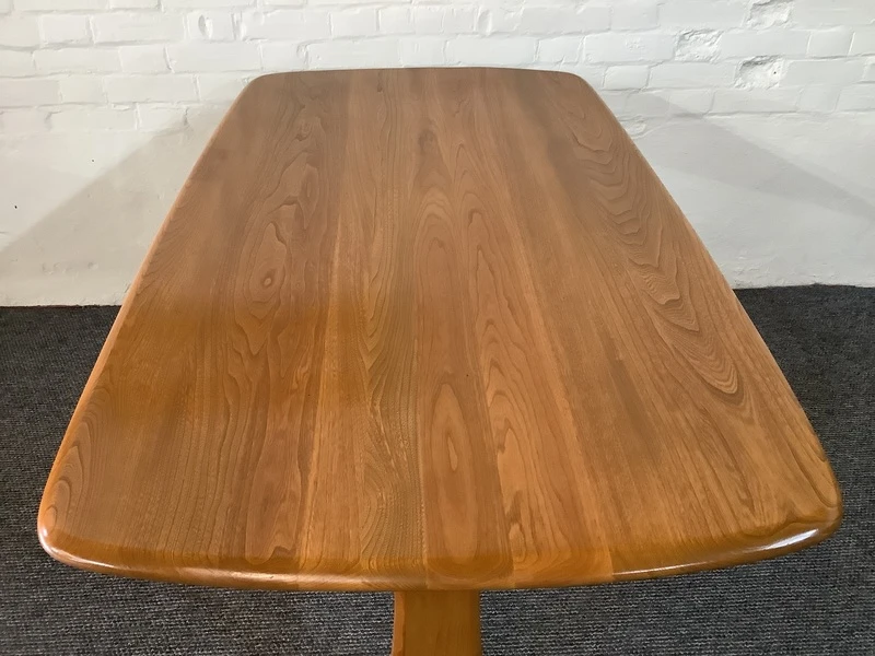 Ercol Aldeburgh Refectory Dining Table In Light Elm.