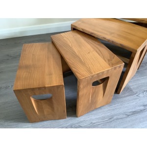 Ercol Nest Of Five Tables. Handcrafted In High Wycombe 1964/70.