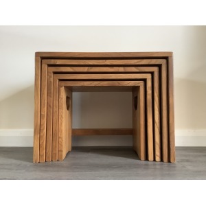 Ercol Nest Of Five Tables. Handcrafted In High Wycombe 1964/70.