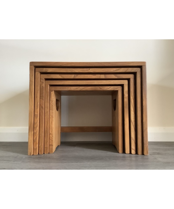Ercol Nest Of Five Tables. Handcrafted In High Wycombe 1964/70.